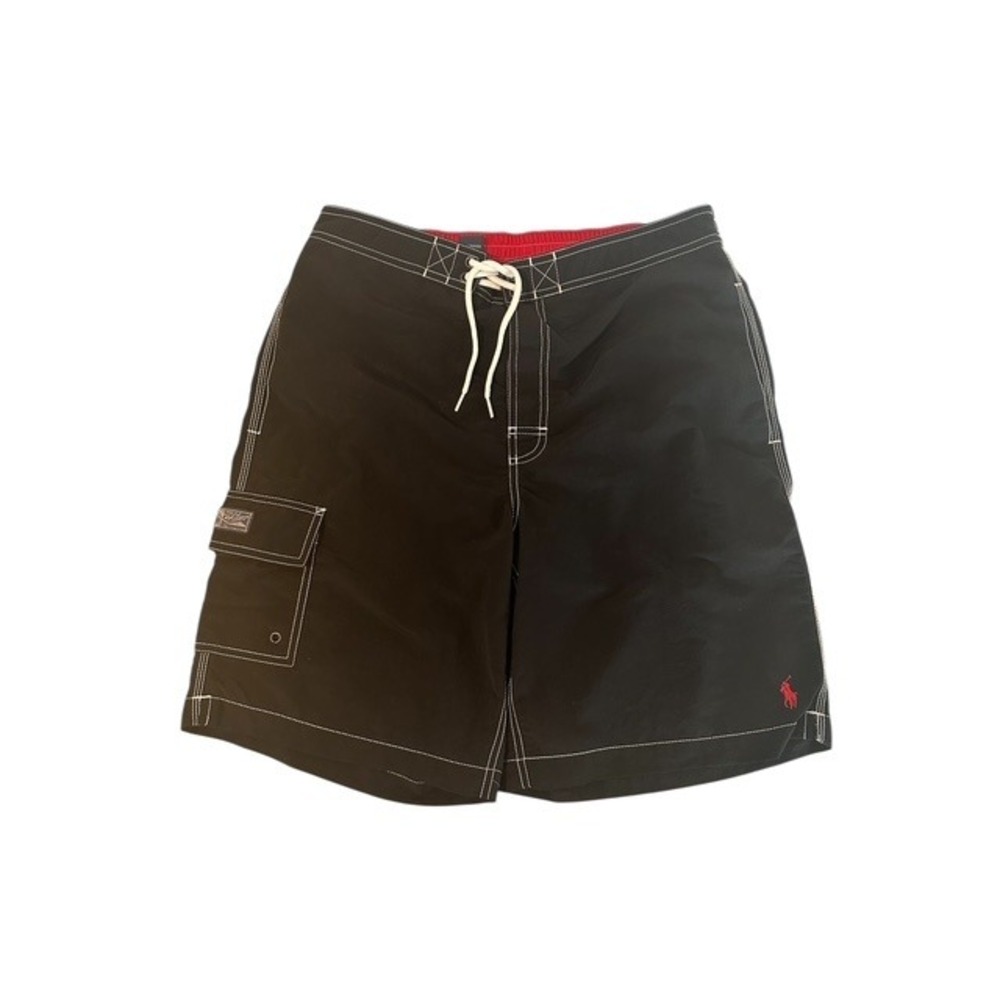 Polo Ralph Lauren Swim Trunks Cargo Pocket Swim Shorts Black S